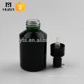 черная косметическая стеклянная бутылка 50ml с алюминиевой насоса лосьона